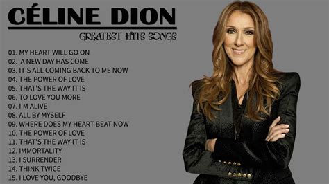 top 10 hits celine dion|Celine Dion number one hits.